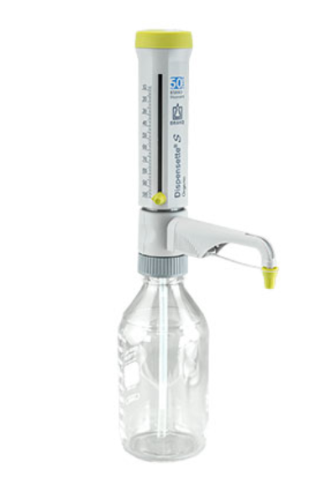 Dispensette S Organic, Analog Adjustable-Volume, 10-100 mL, Standard Valve, Brandtech, 4630170