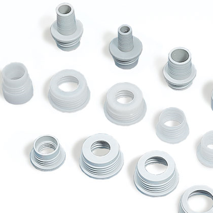 Bottle Tread Adapter for Bottletop Dispenser, 38mm Thread, PTFE/ETFE, Chemical Resistant to Concentrated Acids