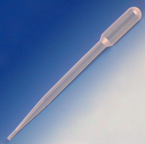 Transfer Pipet, 7.0 mL, General Purpose, Standard, 155 mm, Bulb Draw - 3.2 mL, 5000/CS (in 10 PKs of 500 Pipets), Globe Scientific, 138080