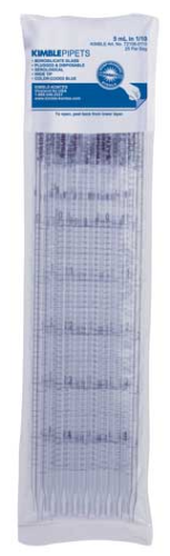 Pipets, Serological, Wide Tip, Disposable Glass, Color-Coded Orange, To Deliver, 10 mL, 200/PK (10 Bags in PK), DWK, 72108-10110