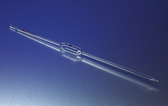 Pipet, Pyrex, Volumetric, Reusable Glass, Color Coded Blue, 25 mL, Corning 7102-25