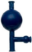 Pipette Filler, Natural Rubber, Autoclavable, Blue