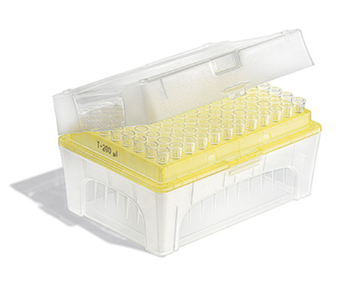 Standard Pipette Tips, Non-Sterile, TipBoxes (5 x 96 Tips/PK) Total: 480 Tips/PK, 2 to 200 microL, 732208