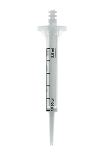 PD-Tips II, Non-sterile, 2.5 mL, 100/PK, Cylinder PP/Piston PE-HD, Brandtech, 705708