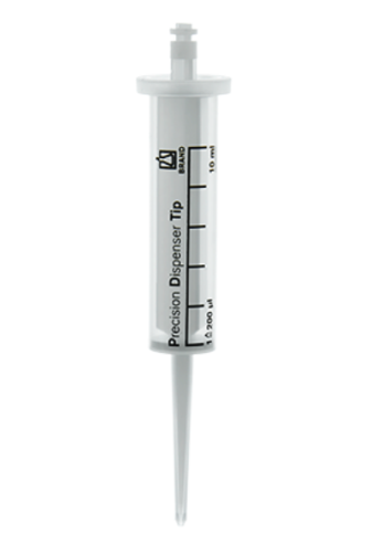 PD-Tips II, Sterile, 10 mL, 100/PK, Cylinder PP/Piston PE-HD, Individually wrapped, Brandtech, 705742