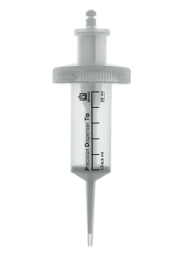 PD-Tips II, Sterile, 25 mL, 25/PK, Cylinder PP/Piston PE-HD, Individually wrapped, Brandtech, 705746