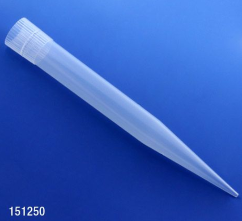 Pipette Tip, 1000 - 10,000 microliter (1-10mL), Natural, for use with Finnpipette, Brand, Gilson, Socorex & Labsystem, 100/PK (4 Racks of 25), Globe Scientific, 151250R