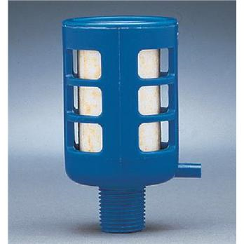 Vacuum Pump Exhaust Filter, 1/2 in. NPT Male Threaded Inlet, 1/4 in. Tubing Drain Port, 3 CFM Air Flow, 15 psig Pressure