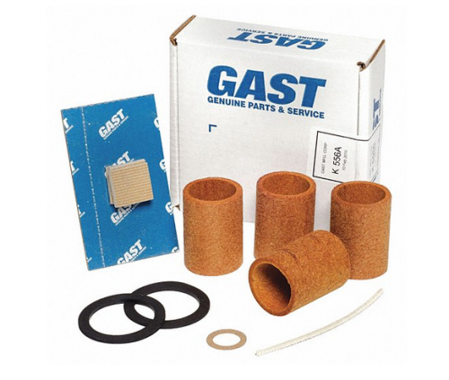 Vacuum Pump Repair Kit for Gast 0323 and 0523, Includes Gaskets, Oiler Wick, Cartridges and Vanes, Gast, K556A
