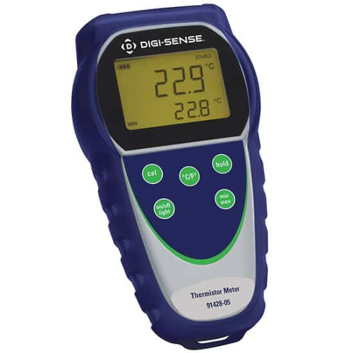 Digi-Sense Temp-300 Dual-Input Data Logging Thermocouple Thermometer