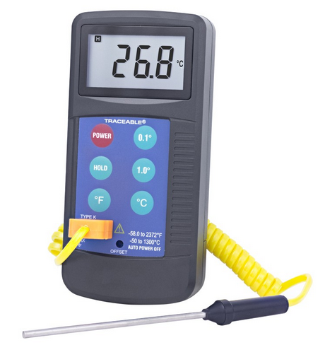 Traceable Workhorse Thermometer, -58.0 to 2372 degrees F and -50.0 to 1300 degrees C, Antylia, 4425