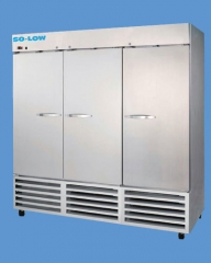 Laboratory Freezer, Stainless Steel, 72 cu.ft., -18 Degrees C to -30 Degrees C, 3 Solid Doors, So-Low Enviromental Equipment, DH30-74SDSS