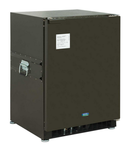 24 in. Government Dual Voltage Field Ward Refrigerator Freezer, 4.4 cu.ft. Refrigerator/1.4 cu.ft. Freezer, 115V / 60 Hz / 18 A or 230 V / 50 Hz / 9 A, Marvel, MS24RFSGRG