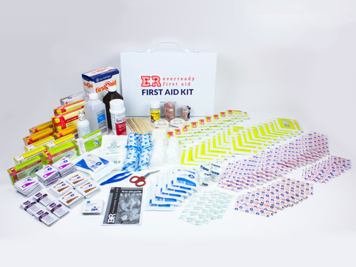 First Aid Kit, 150 Person, Metal Case with 2 Latches, Ever Ready First Aid, 14-150