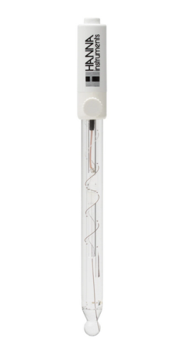 Sodium Combination Ion Selective Electrode (ISE), Glass Body, Refillable, BNC Connector, 1 m Cable, Hanna Instruments, FC300B