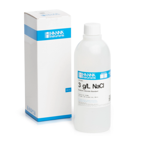 3.0 g/L NaCl Standard Solution, 500 mL, Hanna Instruments, HI7083L