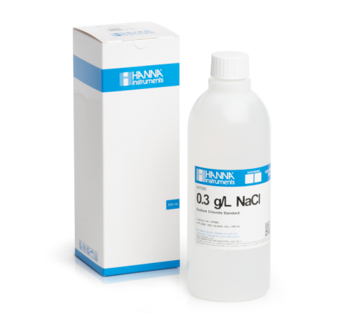 0.3 g/L NaCl Standard Solution, 500 mL, Hanna Instruments, HI7085L