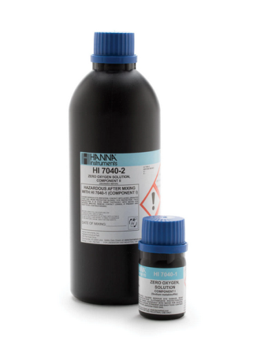 DO Solution, Zero Oxygen Solution Set, Component 1-35 mg and Component 2-500 mL, Hanna Instruments, HI7040L