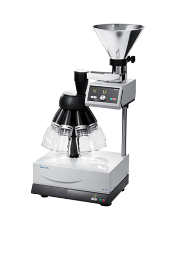 Rotating Sample Divider, Complete Unit, for Extremely High Division Accuracy, Model PT 100 (Includes the DR 100/40 Feeder & Stand as Shown), 110-120 V/1PH/60 Hz