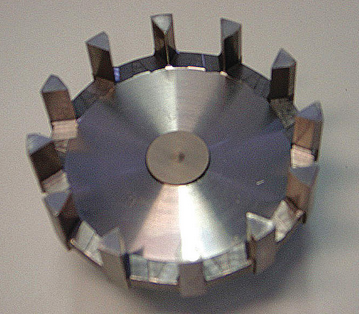 Retsch Push-Fit Rotor, Stainless Steel, 12-tooth, for Retsch ZM 200 Centrifigal Mill, Verder Scientific, 026080041