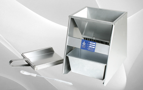 Sample Splitter, 14) 3/8 in. Chutes, Cold Rolled Steel Pans, 0.25 in. Material Size