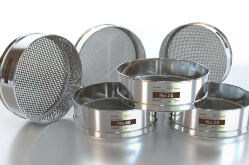 Sieve, 8 in. Diameter, Stainless Steel Frame and Cloth, 100 micron Openings, W.S Tyler, 2279