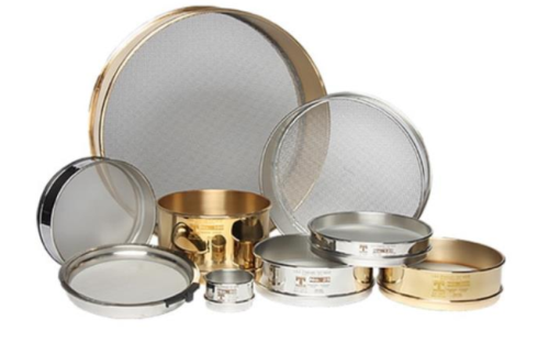 Test Sieve, 8 in. Diameter, Full Height, Stainless Steel Frame and Mesh, 2.5 mm Openings, W.S. Tyler, 2207