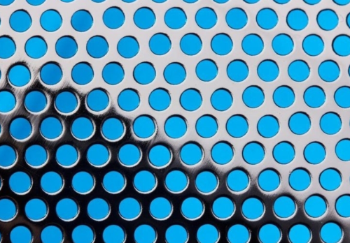 Perforated Steel Plate Sieve, 8 In. Brass Frame, 1/4 in. Round Holes, Dual Manufacturing, PP8-16/64PS