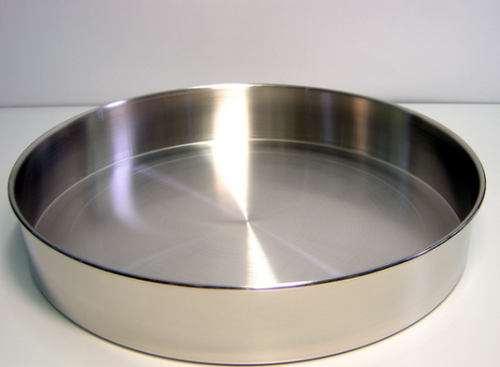 Retsch Collecting Pan, 400 mm Diameter x 65 mm Height, Stainless Steel, Verder Scientific, 60010000400