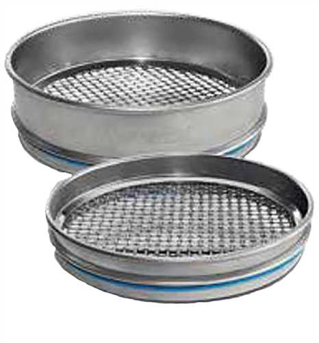 Test Sieve, 200 mm Diameter x 50 mm Height, Stainless Steel with 100 Micrometer Wire Gauze, ISO 3310-1, Verder Scientific, 60131000100