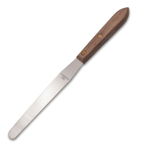 3 in. Tapered Stainless Steel Spatula with Walnut Handle