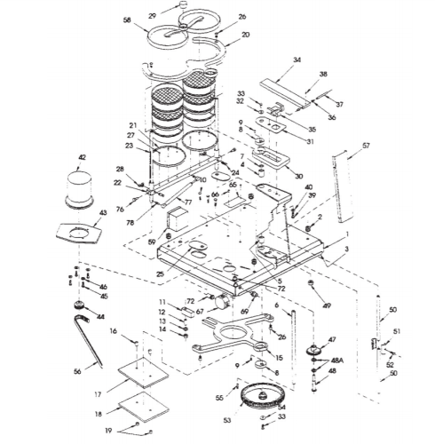 W.S. Tyler (Registered) Upper Carrying Plate for RX-94, Number 20 on Diagram, R-40019