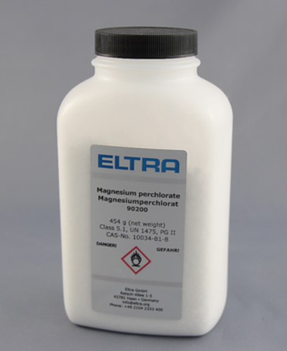 Eltra Anhydrone (Magnesium Perchlorate), 454 g Bottle, Verder Scientific, 90200