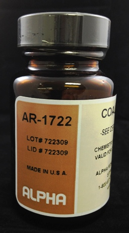 Coal Standard, Proximate Values, Certificate of Analysis Provided with Each, AR1722