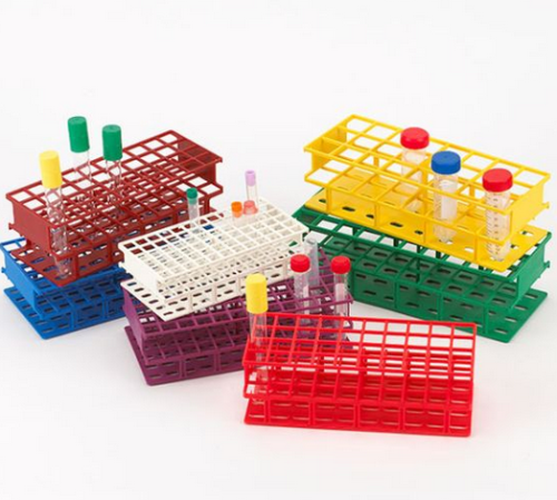 Wireless Tube Rack, 16 mm, Full Size: 72-Place, Nylon, White, 456540W
