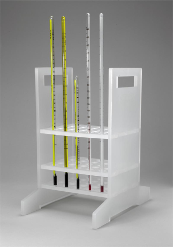 Thermometer Rack, 25-Place, Polypropylene, Bel Art Products, F18981-0001