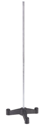 Support, Small, Tripod Base, with Cast Iron Tripod Base, Supplied Complete with Zinc Plated Steel Rod, H-21300