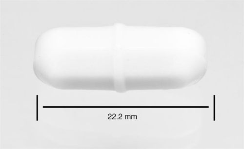 Octagon Spinbar Magnetic Stirring Bars, ( 7/8 x 5/16 in. ), PTFE, with Molded-On Pivot Ring