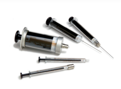 Syringe, Gastight 1 mL Model 1001 Luer Tip, Cemented Needle Special, (LTSN), Custom Gauge, 19.1 mm (1.75 in.) Long, 81314