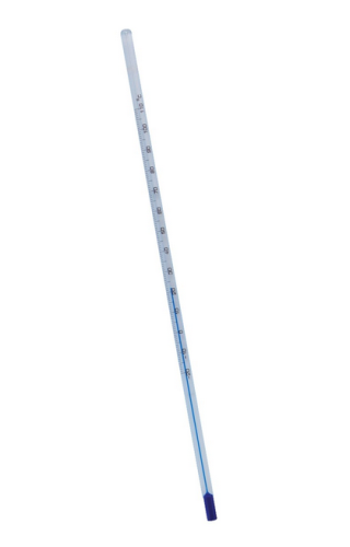 Thermometer, Accu-Safe Blue Spirit Fractional, -1 to 101 Degrees C x 0.2 Degree Divisions, Partial Immersion, ACC10053BLS