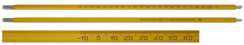 Thermometer, Precision, 0 to 230 degrees F x 1 degree F, 76 mm Partial Immersion, Certified at 212 degrees F, ACC61031X