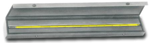Thermometer, -1 to 110 degrees C, 0.2 degree C Divisions, Safety Blue, Spirit-Filled, Liquid in Glass, 460 mm Length, 76 mm Partial Immersion, Certifed, 1714-SB