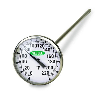 Dial Thermometer with 1.75 in. Face, -10 to +110 degrees C