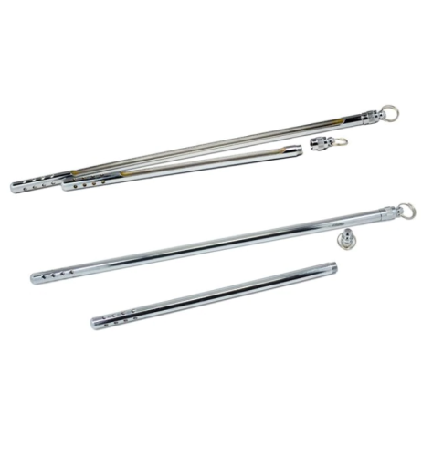 Thermometer Armor, 8 in., Nickel Plated Brass