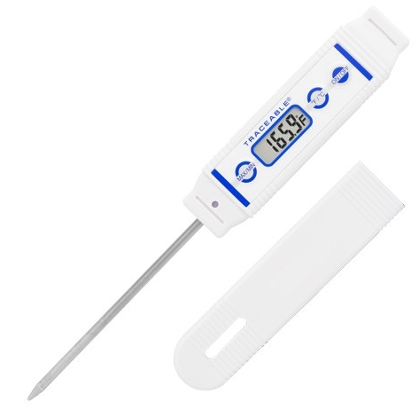 Traceable Waterproof Food Thermometer, -58 to 572 F (-50 to 300 C), Accuracy to +/- 0.4 C, Antylia, 4421