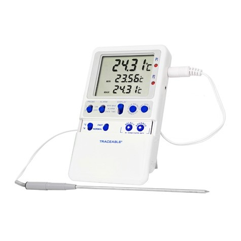 Hi-Accuracy Dual Traceable Thermometer with Single Probe, -50.00 to 70.00 degrees C, Antylia, 4337