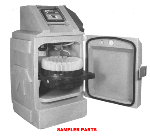 One-Bottle Configuration for ISCO 5800, 2.5 gallon Round Polyethylene Bottle