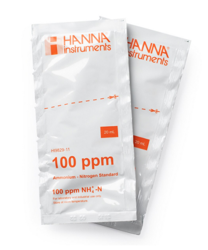 100 ppm Ammonium Standard (as N) for HI 7609829-10 Ammonium ISE (Non-Regulated), Hanna Instruments, HI9829-11