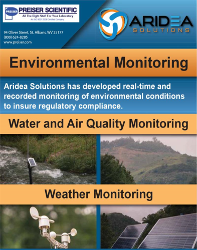 ARIDEA SOLUTIONS Gateway System, (Non-Solar), Base for Enviromental Monitoring Requirements at Remote Sites, Monitors Water, Air Quality, and Weather