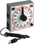 Model 173 15-Hour Timer, Accurate and Durable, 15-hour timer with Sturdy Case and Protective Covers to Prevent Corrosion, Two Three-Wire Outlets Allow Automatic Switching of External Devices, GraLab 173